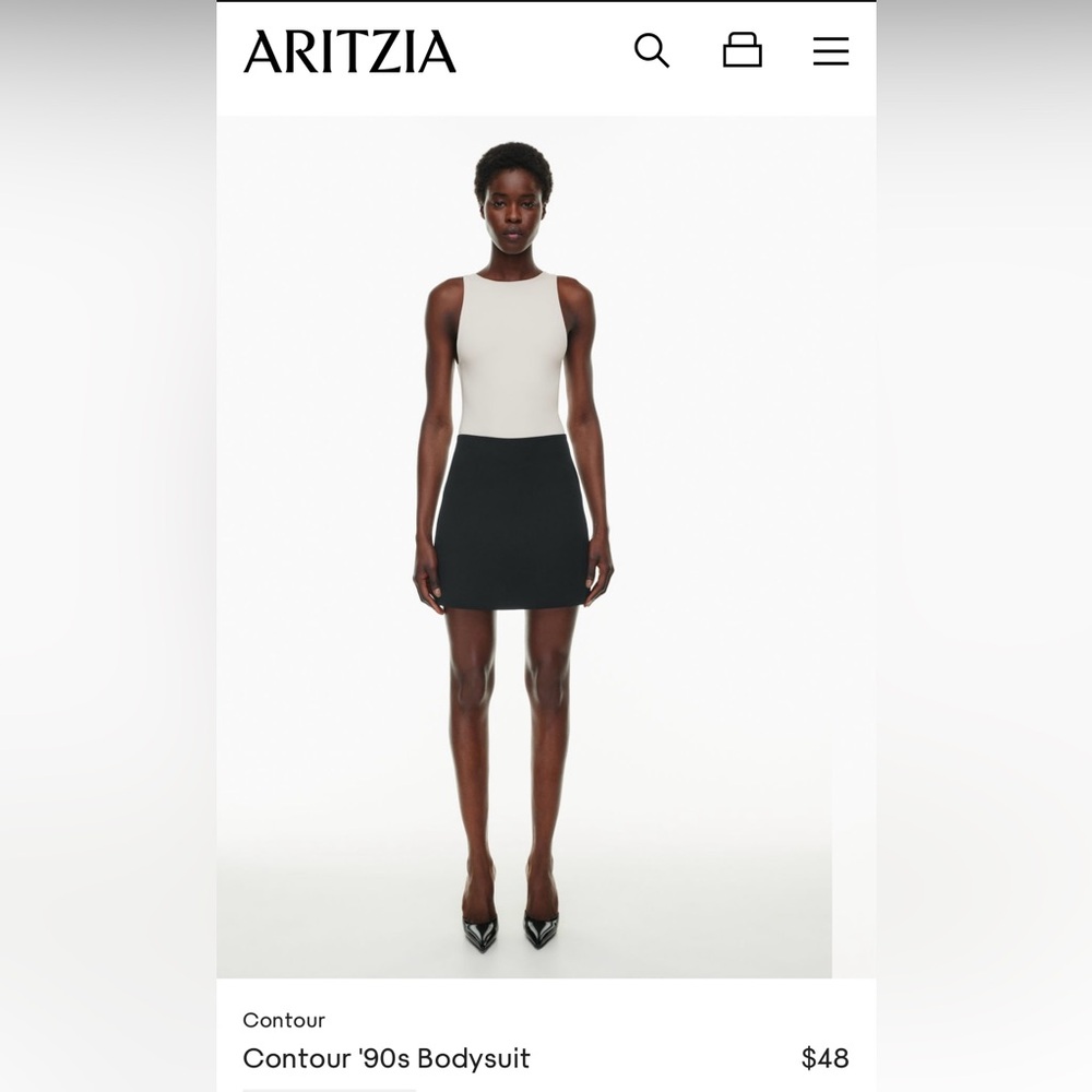 NWT Aritzia Babaton white body suit